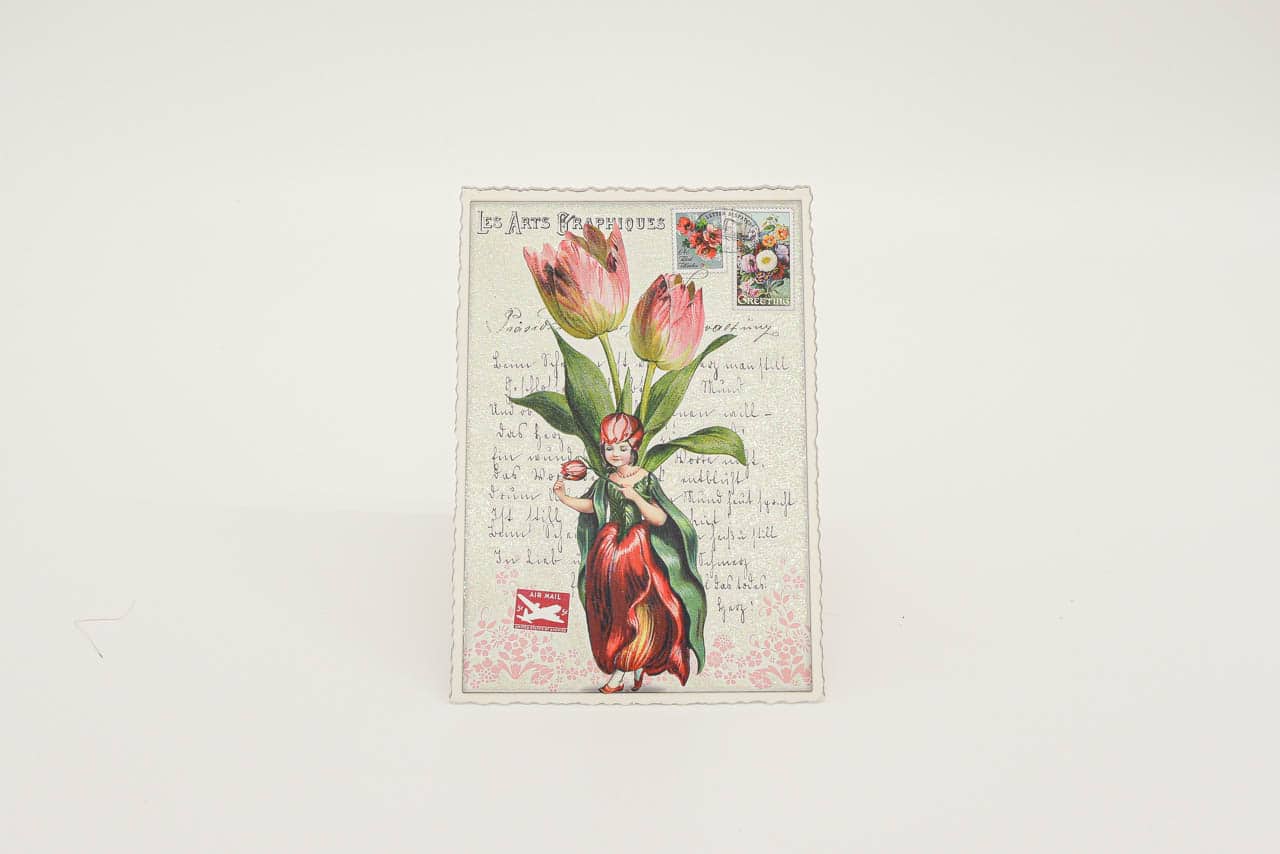 Postkarte Blumen-Elfe 681
