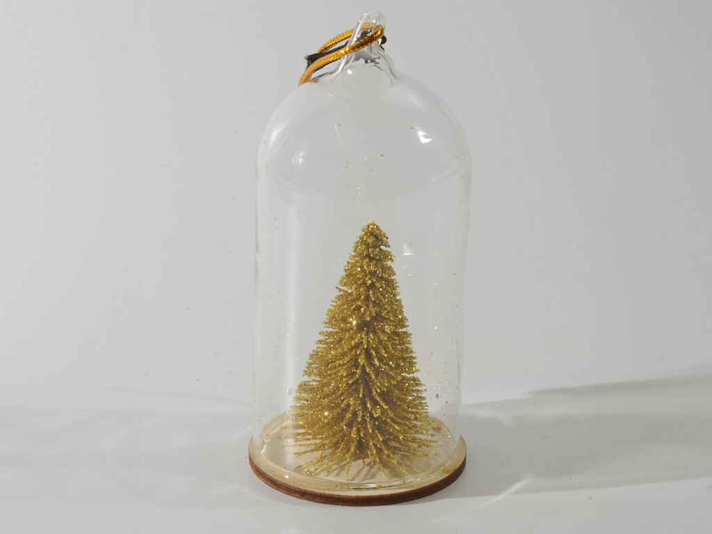 Weihnachtsschmuck «Goldtanne im Glas»